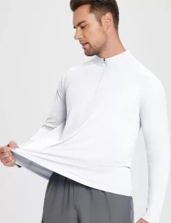 Baleaf Upf 50+ Quarter Zip Sun Shirts^Men Long-Sleeved Shirts