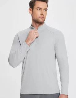 Baleaf Upf 50+ Quarter Zip Sun Shirts^Men Upf 50+