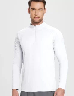 Baleaf Upf 50+ Quarter Zip Sun Shirts^Men Upf 50+