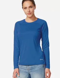 Baleaf Upf50+ Crew Neck Sun Shirt^Women Long-Sleeved