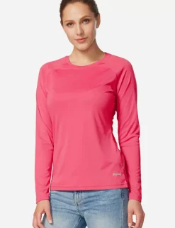 Baleaf Upf50+ Crew Neck Sun Shirt^Women Long-Sleeved