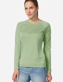 Baleaf Upf50+ Crew Neck Sun Shirt^Women Long-Sleeved