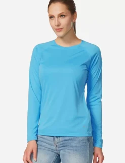 Baleaf Upf50+ Crew Neck Sun Shirt^Women Long-Sleeved
