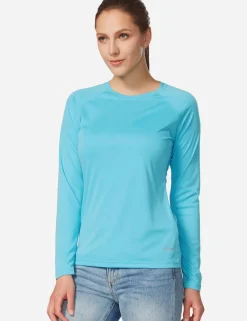 Baleaf Upf50+ Crew Neck Sun Shirt^Women Long-Sleeved