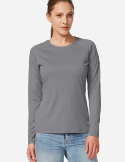 Baleaf Upf50+ Crew Neck Sun Shirt^Women Long-Sleeved
