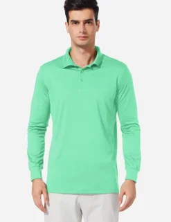 Baleaf Upf50+ Polo Shirt^Men Long-Sleeved Shirts