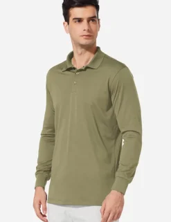 Baleaf Upf50+ Polo Shirt^Men Long-Sleeved Shirts