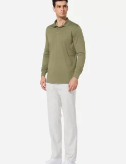 Baleaf Upf50+ Polo Shirt^Men Long-Sleeved Shirts