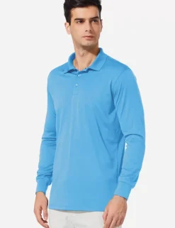 Baleaf Upf50+ Polo Shirt^Men Long-Sleeved Shirts