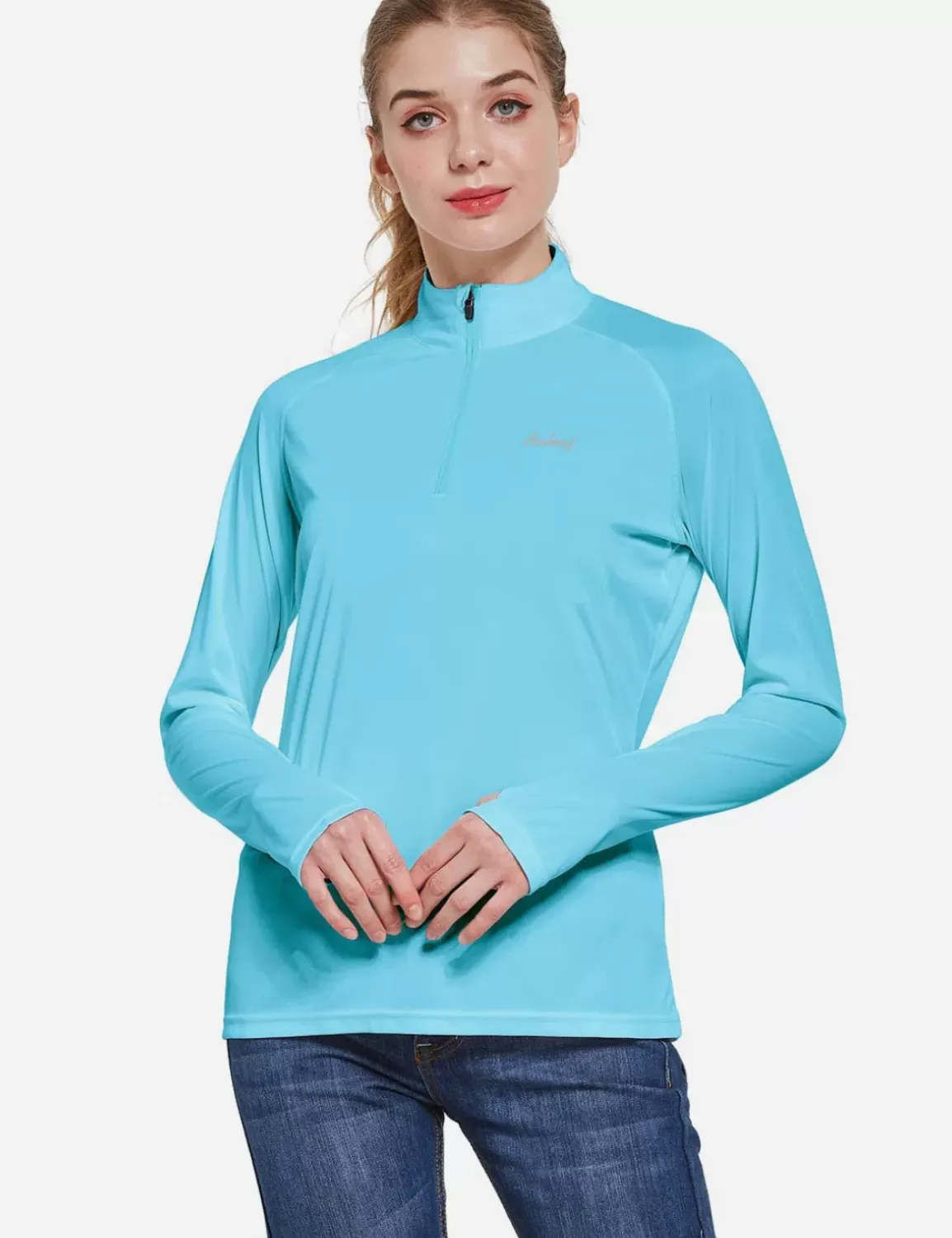 Baleaf Upf50+ Quarter Zip Pullover^Women Upf50+