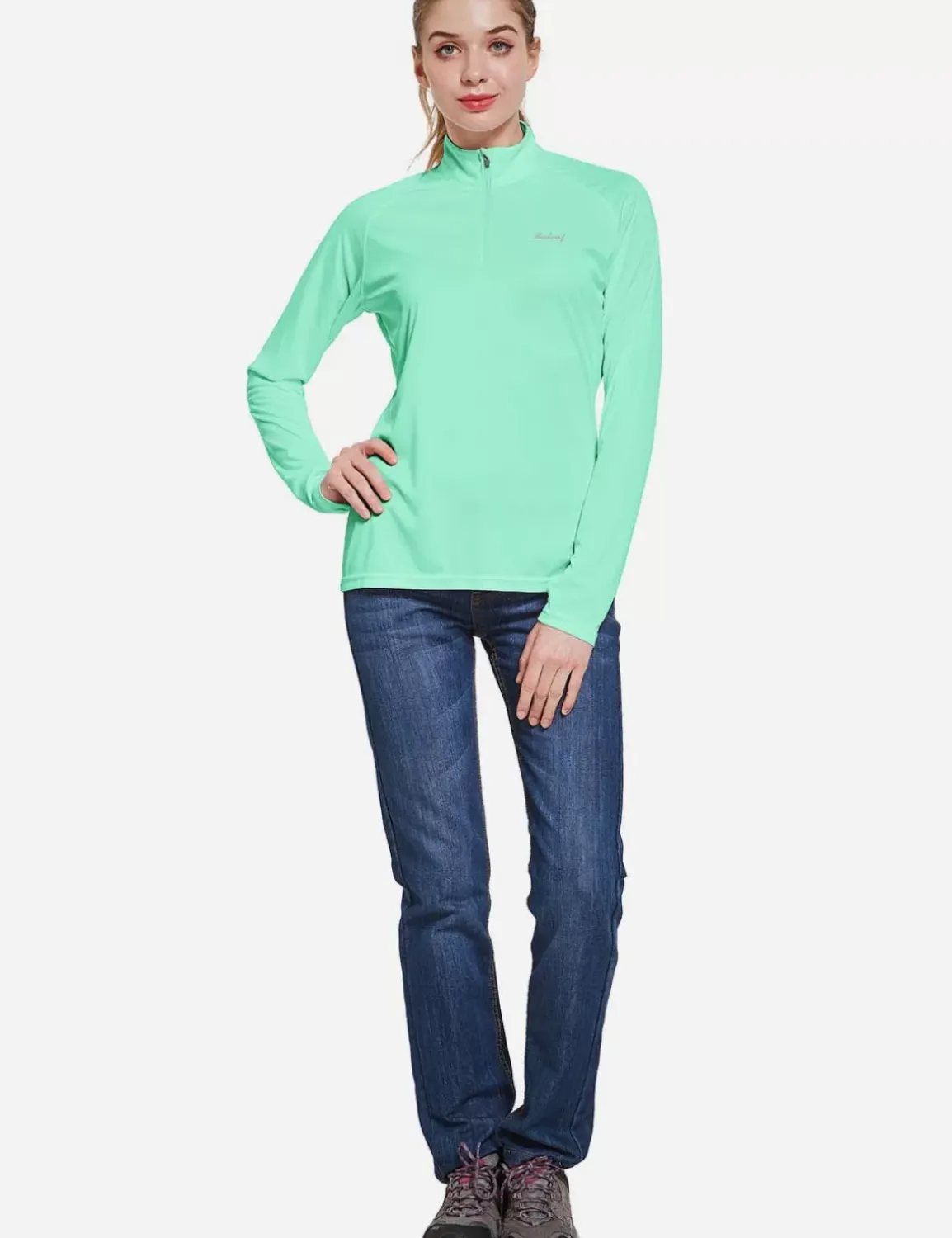 Baleaf Upf50+ Quarter Zip Pullover^Women Upf50+