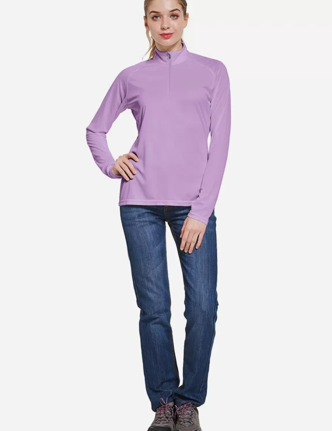 Baleaf Upf50+ Quarter Zip Pullover^Women Upf50+