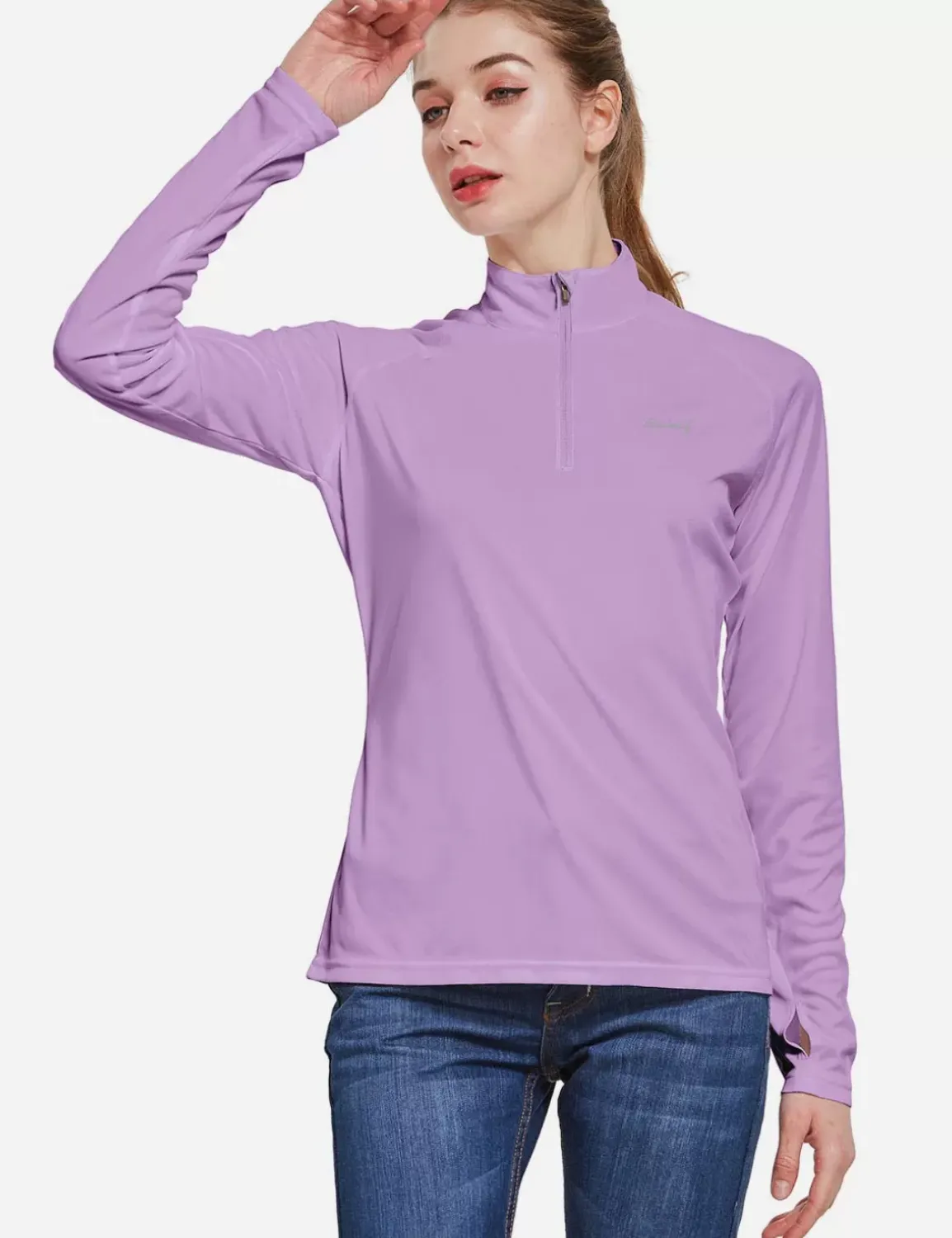 Baleaf Upf50+ Quarter Zip Pullover^Women Upf50+