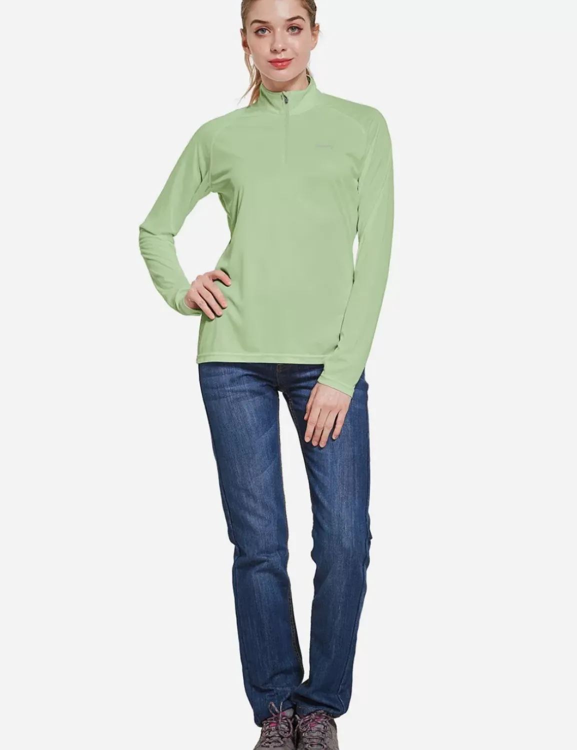 Baleaf Upf50+ Quarter Zip Pullover^Women Upf50+