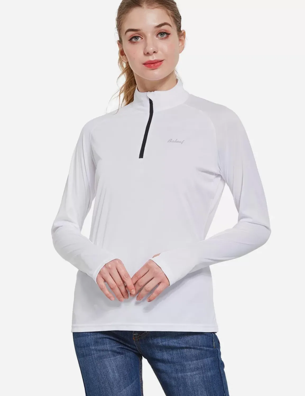 Baleaf Upf50+ Quarter Zip Pullover^Women Upf50+