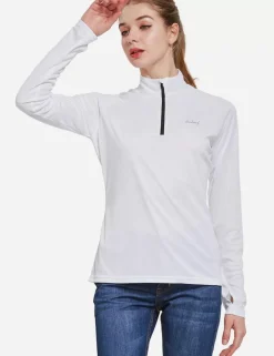 Baleaf Upf50+ Quarter Zip Pullover^Women Long-Sleeved