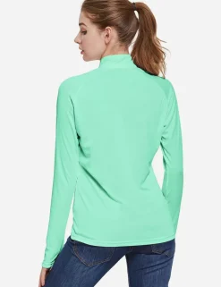 Baleaf Upf50+ Quarter Zip Pullover^Women Long-Sleeved