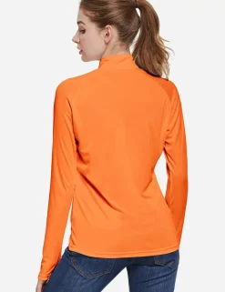 Baleaf Upf50+ Quarter Zip Pullover^Women Long-Sleeved