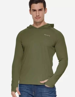 Baleaf Upf50+ Sun Hoodie^Men Long-Sleeved Shirts