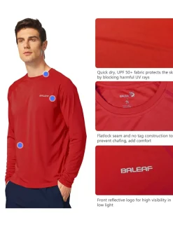 Baleaf Upf50+ Sun Shirt^Men Long-Sleeved Shirts