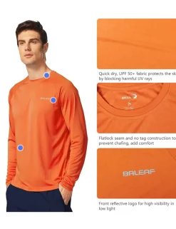 Baleaf Upf50+ Sun Shirt^Men Long-Sleeved Shirts