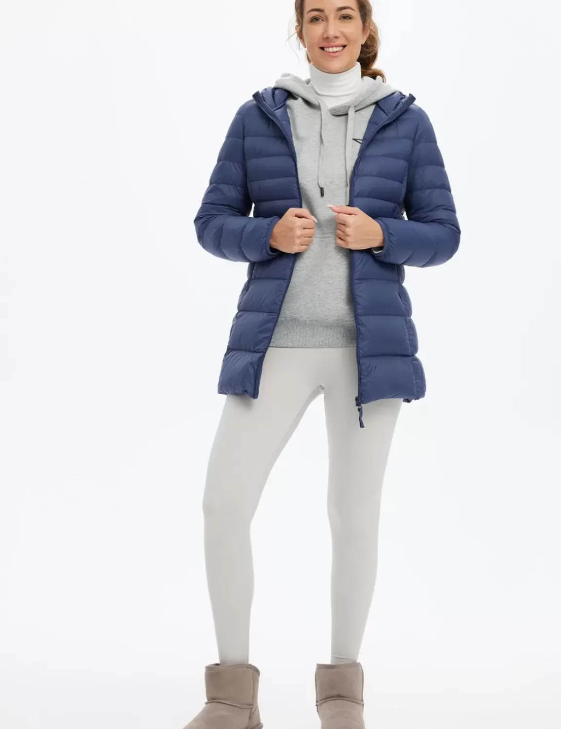 Baleaf Water-Resistant Hooded Puffer Jacket^Women Jerseys & Track Jackets