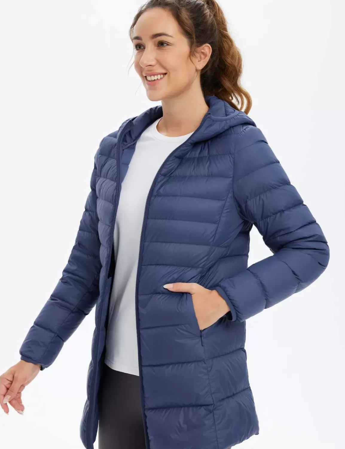 Baleaf Water-Resistant Hooded Puffer Jacket^Women Jerseys & Track Jackets