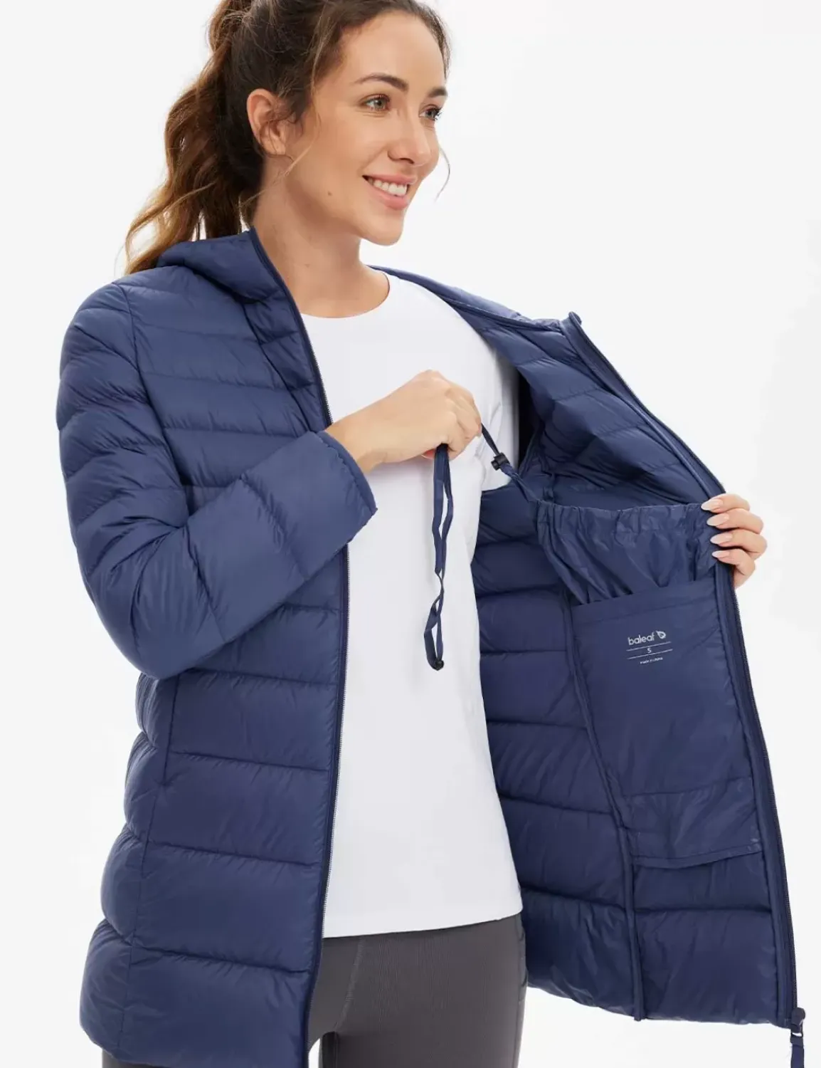 Baleaf Water-Resistant Hooded Puffer Jacket^Women Jerseys & Track Jackets