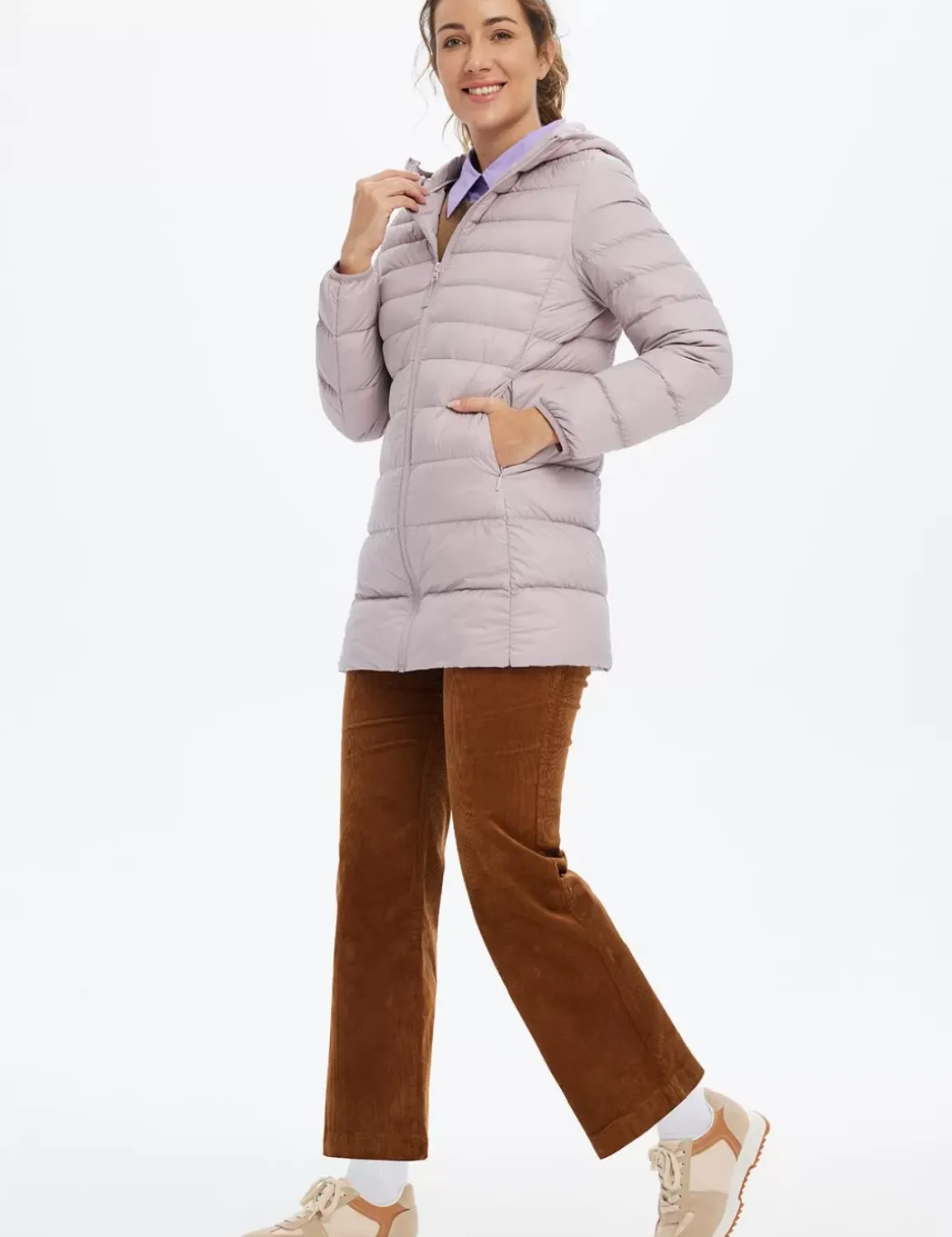 Baleaf Water-Resistant Hooded Puffer Jacket^Women Jerseys & Track Jackets