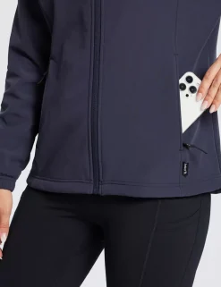 Baleaf Water-Resistant Hooded Softshell Windbreaker^Women Jerseys & Track Jackets