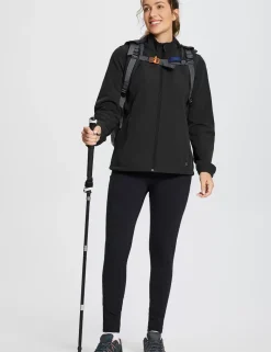 Baleaf Water-Resistant Hooded Softshell Windbreaker^Women Jerseys & Track Jackets