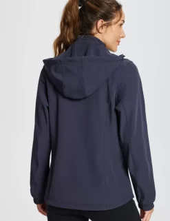 Baleaf Water-Resistant Hooded Softshell Windbreaker^Women Jerseys & Track Jackets